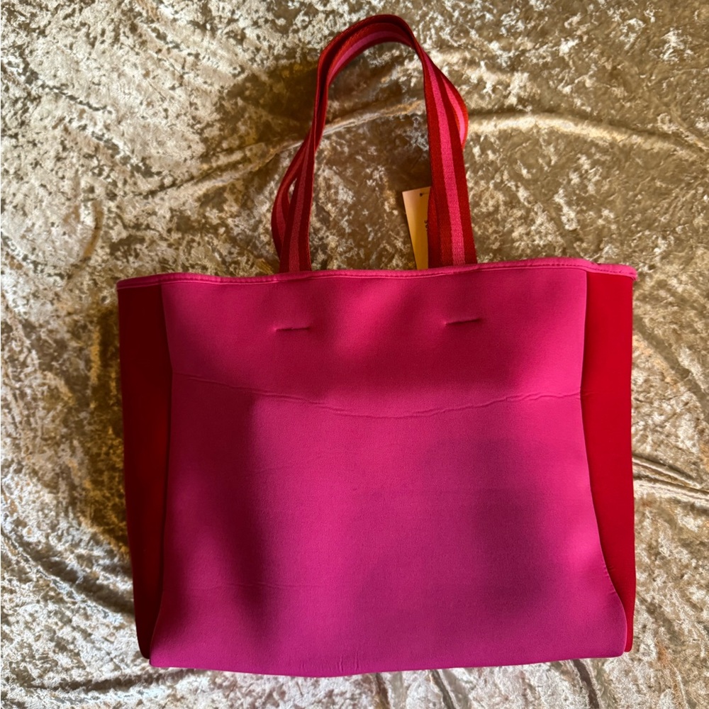Vibrant Pink Neoprene Tote Bag